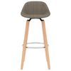 vidaXL Tabourets de bar lot de 2 taupe tissu