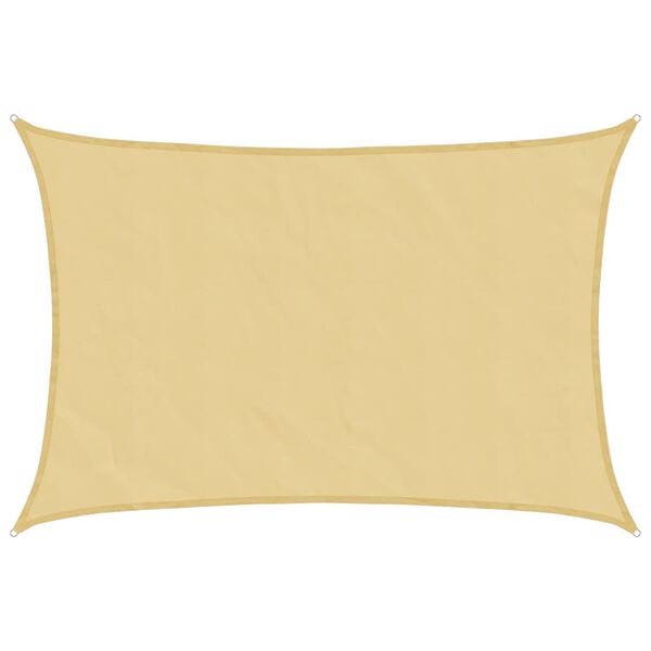 vidaXL Voile d'ombrage sable 7x6 m 100 % polyester oxford
