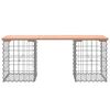vidaXL Banc de jardin design gabion 103x31x42cm bois massif de douglas