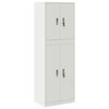 vidaXL Armoire de rangement 2 pc Blanc 60 x 40 x 175 cm Acier