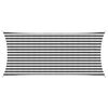 vidaXL Voile d'ombre Anthracite et blanc 2 x 4 m HDPE
