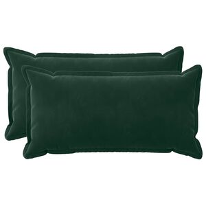 vidaXL Coussin avec oreiller HOUTEN 2 pc Vert fonc&eacute; Fl&oslash;jl