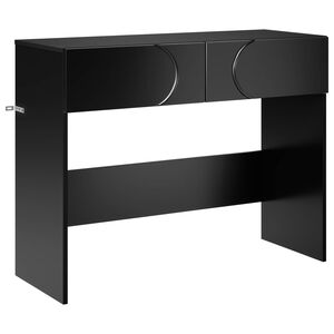 vidaXL Table console Noir 96,5 x 38 x 75 cm Bois d'ing&eacute;nierie