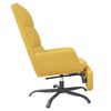 vidaXL Chaise de relaxation avec repose-pied Jaune moutarde Velours