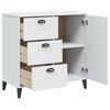vidaXL Buffet VIKEN blanc 80x40x80 cm bois d'ing&eacute;nierie