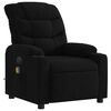 vidaXL Fauteuil de massage inclinable &eacute;lectrique Noir Tissu