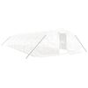 vidaXL Serre avec cadre en acier blanc 70 m&sup2; 14x5x2,3 m