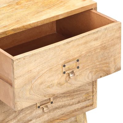 vidaXL Table de chevet 40x35x55 cm Bois de manguier solide