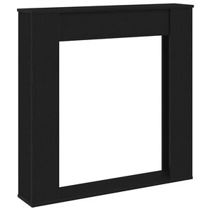 vidaXL Habillage de chemin&eacute;e en ch&ecirc;ne noir 100 x 20 x 100 cm bois d'ing&eacute;nierie