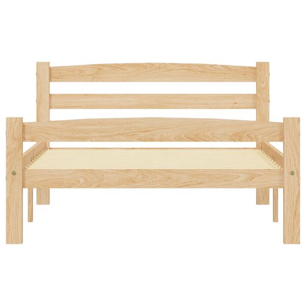 vidaXL Cadre de lit sans matelas bois de pin massif 90x200 cm