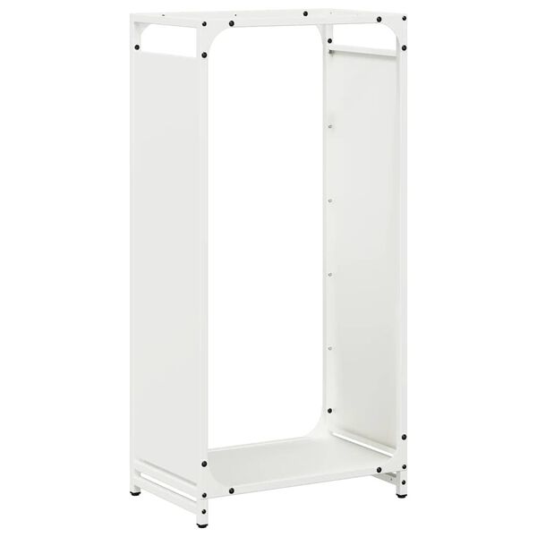 vidaXL Portant de bois chauffage blanc 44x28x90 cm