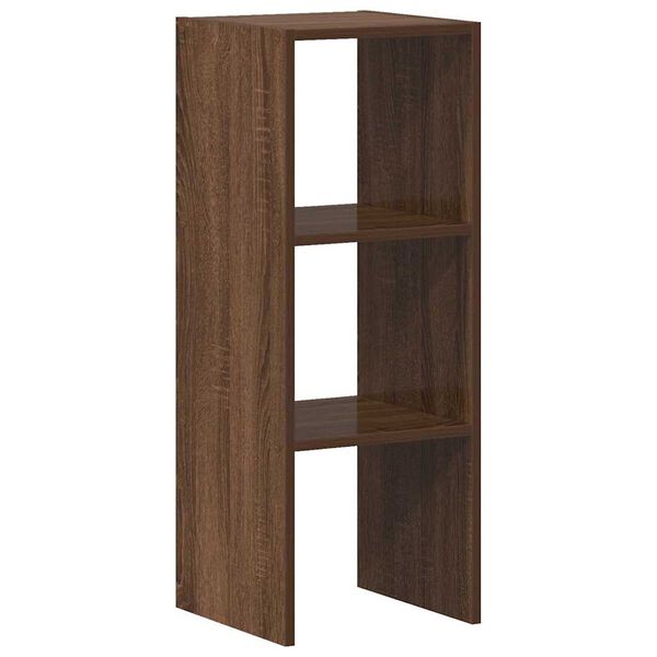 vidaXL Biblioth&egrave;que empilable ch&ecirc;ne marron 30x30x80 cm bois ing&eacute;nierie
