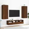 vidaXL Meuble TV mural ch&ecirc;ne marron 40,5x30x102 cm bois d'ing&eacute;nierie