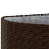 vidaXL Salon de jardin 8 pcs avec coussins marron r&eacute;sine tress&eacute;e