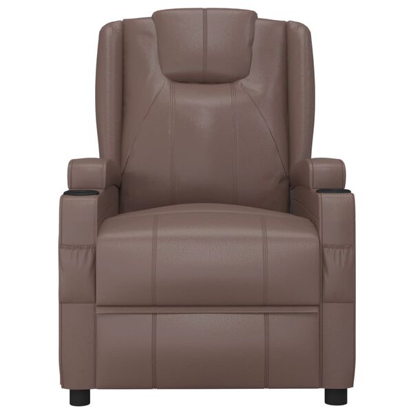 vidaXL Fauteuil Marron Similicuir