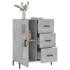 vidaXL Buffet gris b&eacute;ton 69,5x34x90 cm bois d'ing&eacute;nierie