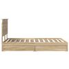 vidaXL Lit de Rangement Ch&ecirc;ne Sonoma 120 x 190 cm Bois d'ing&eacute;nierie