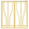 vidaXL Table console dor&eacute; 70x30x70 cm acier inoxydable et verre