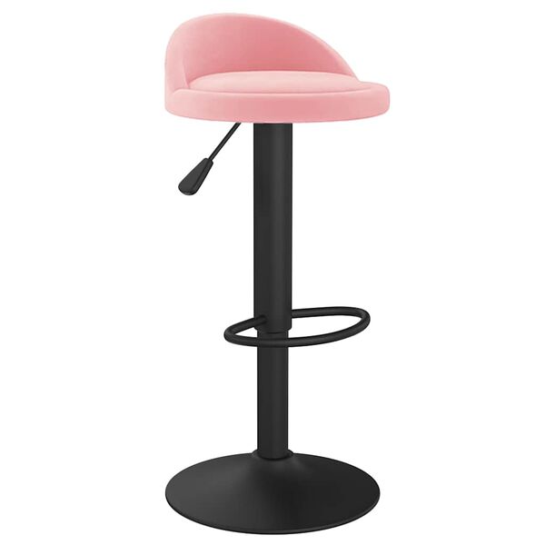 vidaXL Tabouret de bar Rose Velours