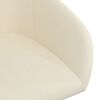 vidaXL Chaises pivotantes à manger lot de 6 crème velours