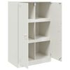 vidaXL Buffet blanc 67x39x107 cm acier