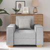 vidaXL Canapé Fauteuil Gris Nuage 60 cm Tissu