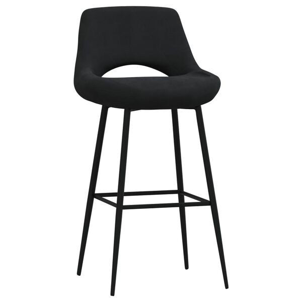 vidaXL Tabourets de bar lot de 2 noir velours