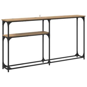 vidaXL TableConsole Ch&ecirc;ne artisanal 145 x 22,5 x 75 cm