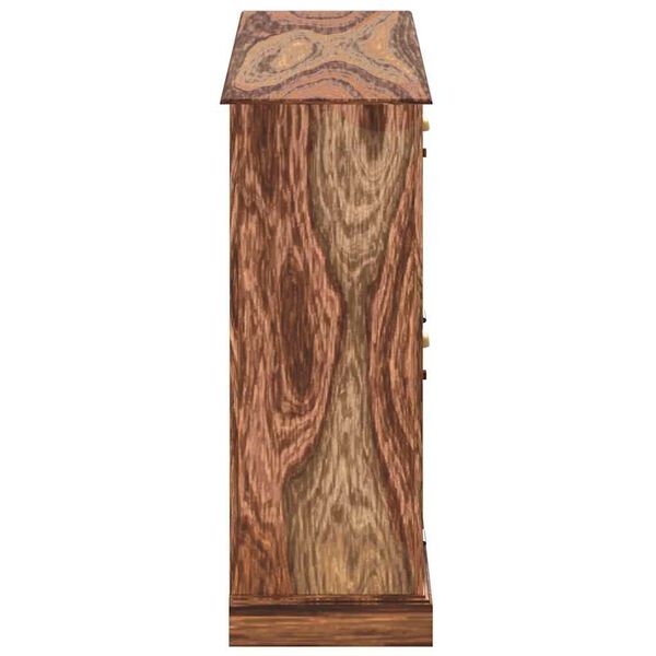 vidaXL Armoire &agrave; chaussures 140 x 35 x 90 cm Bois massif de Sesham