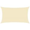 vidaXL Voile d'ombrage 160 g/m&sup2; Cr&egrave;me 5x8 m PEHD