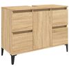 vidaXL Meuble d'&eacute;vier ch&ecirc;ne sonoma 80x33x60 cm bois d'ing&eacute;nierie