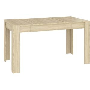 vidaXL Table &agrave; manger Ch&ecirc;ne sonoma 140x74,5x76 cm Bois d'ing&eacute;nierie