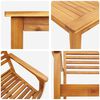 vidaXL Ensemble de salle &agrave; manger pour jardin 5 pcs Marron