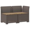 vidaXL Canap&eacute; de jardin 2 places avec coussins look rotin PP