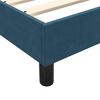 vidaXL Sommier &agrave; lattes de lit et matelas bleu fonc&eacute; 100x210cm velours