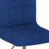 vidaXL Chaises pivotantes à manger lot de 2 bleu tissu