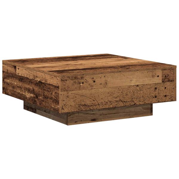 vidaXL Table basse Bois Ancien 80 x 80 x 31 cm