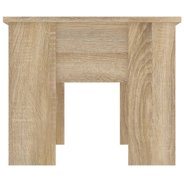 vidaXL Table basse chêne sonoma 79x49x41 cm bois d'ingénierie