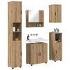 vidaXL Ensemble de mobilier de salle de bain 5 pcs Ch&ecirc;ne artisanal