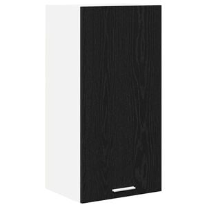 vidaXL Armoire suspendue Riga Ch&ecirc;ne noir et Blanc 40 x 31 x 80 cm