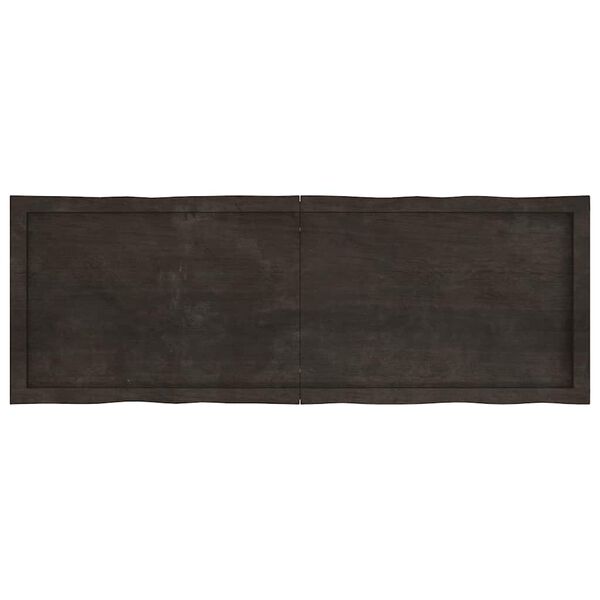 vidaXL Dessus de table bois massif trait&eacute; bordure assortie