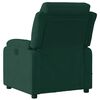 vidaXL Fauteuil inclinable de massage vert fonc&eacute; velours