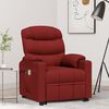 vidaXL Fauteuil de massage Rouge bordeaux Tissu