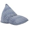 vidaXL Canap&eacute; pouf Indigo Tissu Patchwork