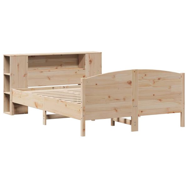 vidaXL Lit biblioth&egrave;que sans matelas 120x190 cm bois de pin massif