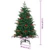 vidaXL Sapin de No&euml;l artificiel Vert 120 cm PVC, m&eacute;tal et plastique