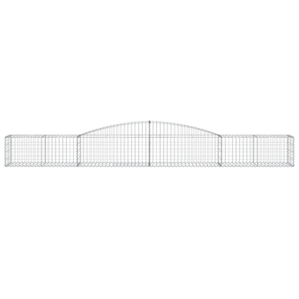 vidaXL Paniers &agrave; gabions arqu&eacute;s 6 pcs 400x50x40/60 cm Fer galvanis&eacute;
