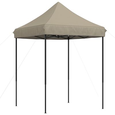 vidaXL Tente de réception pliable escamotable taupe 200x200x306 cm