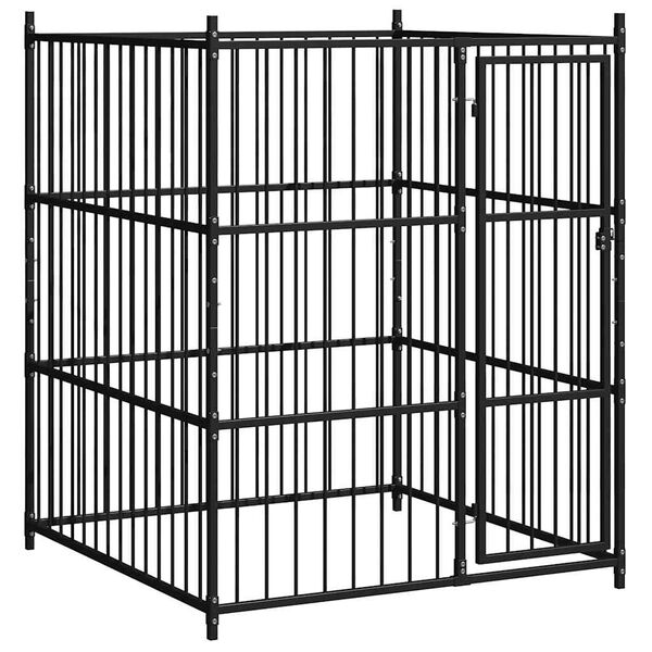 vidaXL Chenil d'ext&eacute;rieur pour chiens 150 x 150 x 185 cm