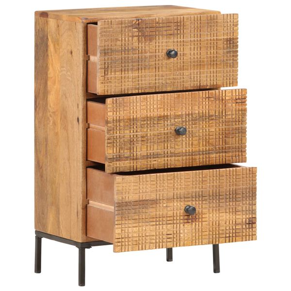 vidaXL Buffet 45x30x75 cm Bois de manguier massif